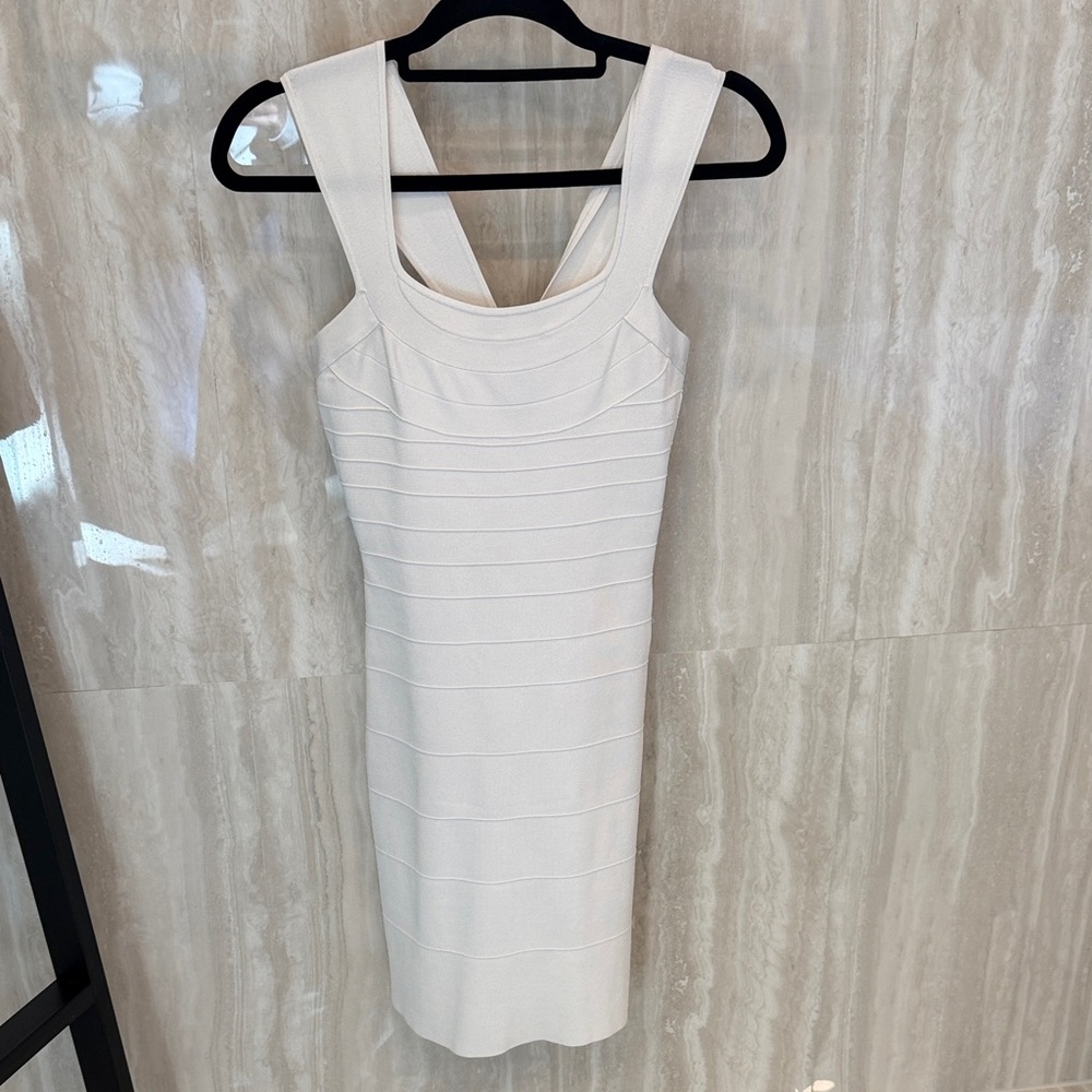 Elegant Express White Sleeveless Dress